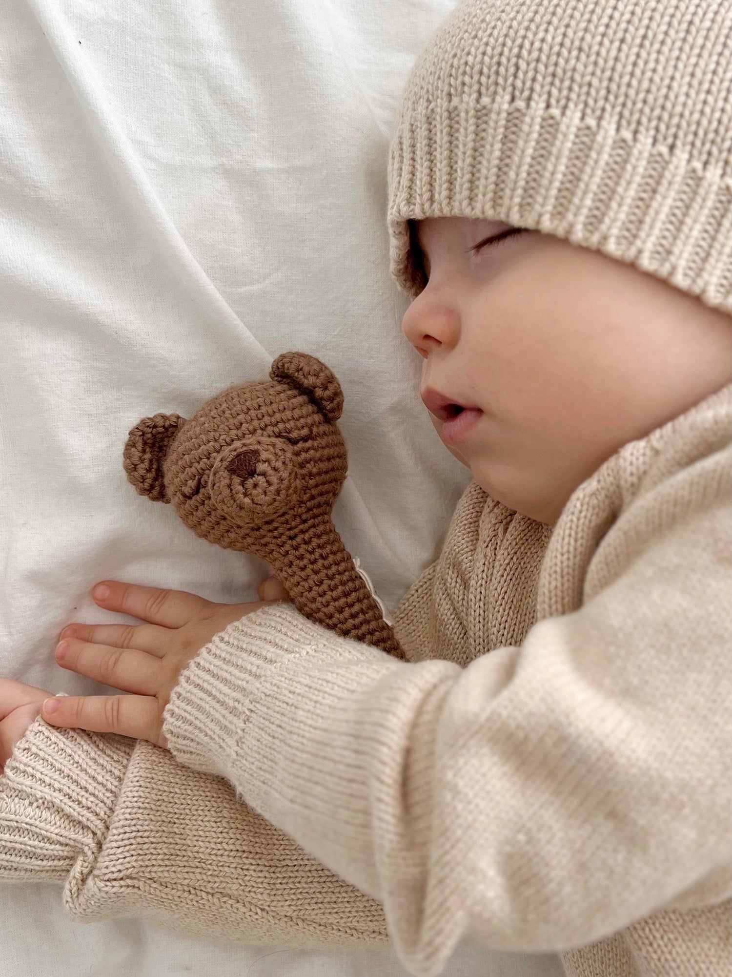 Patti Oslo Bo the Bear Rattle | with bell Teething Rings & Rattles & Baby Gym Toys