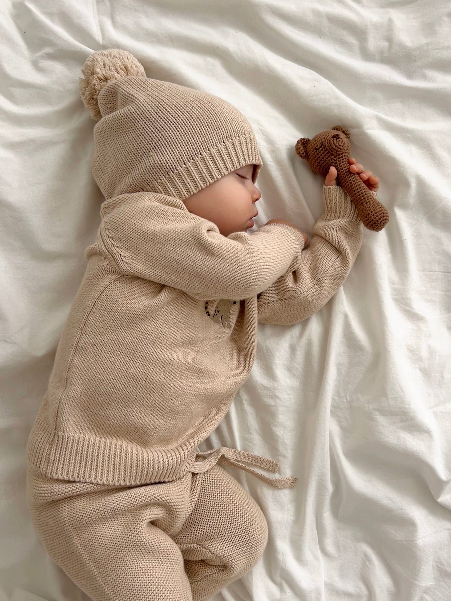 Patti Oslo Bo the Bear Rattle | with bell Teething Rings & Rattles & Baby Gym Toys