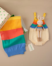 Patti Oslo Bonnie Bunny Soft Toy - Rainbow Stripe | Patti Oslo x the Bonniemob