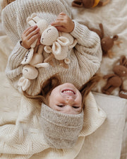 Patti Oslo Bunny Mini Collection I brown Organic Soft Toys