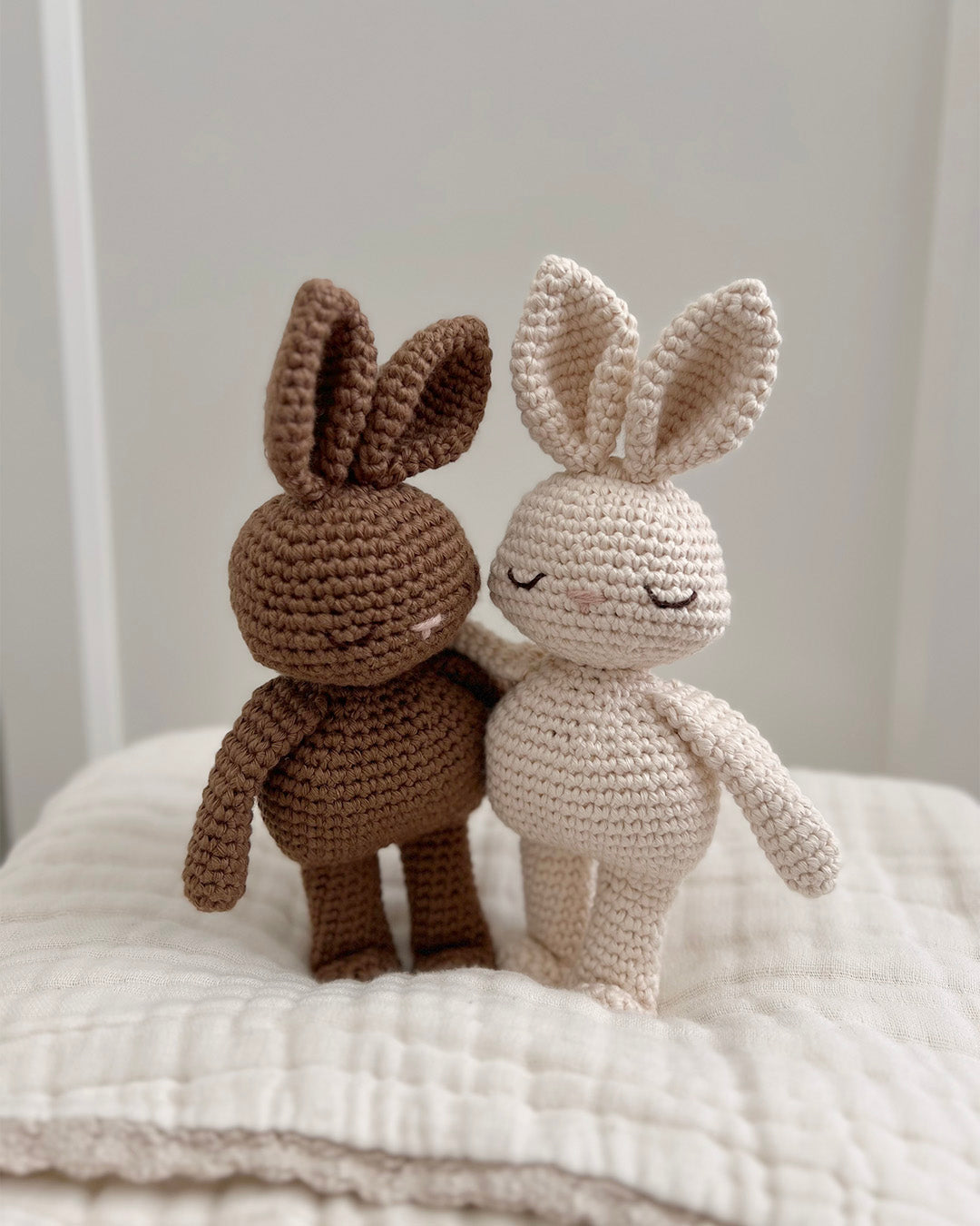 Patti Oslo Bunny Mini Collection I cream Organic Soft Toys