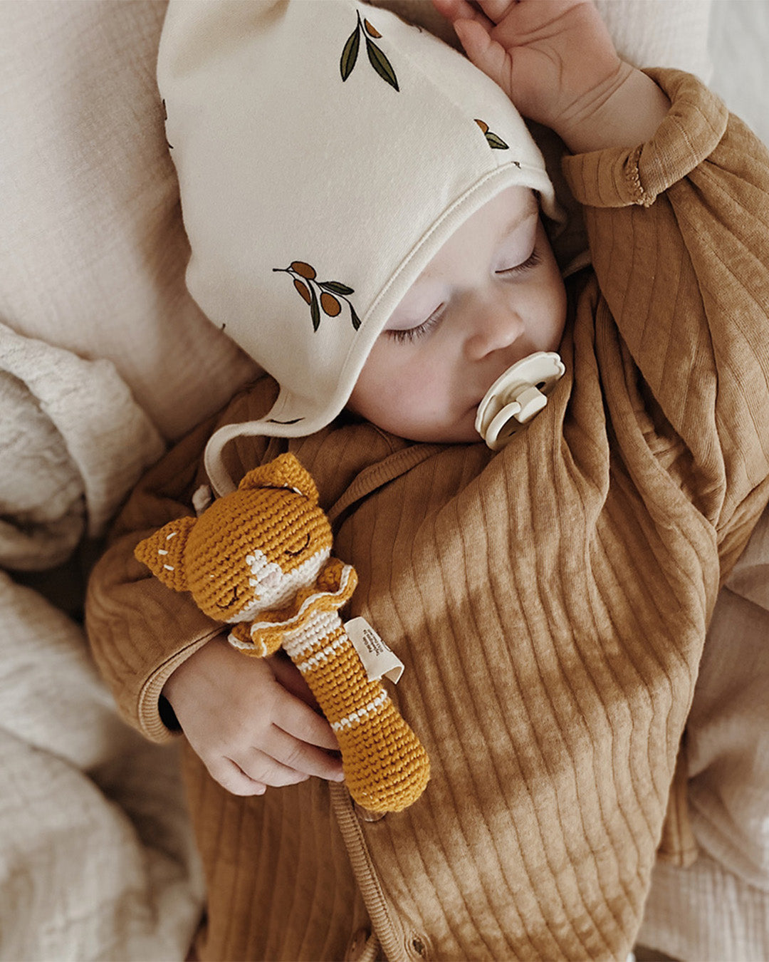 Patti Oslo Chloe the Cat Rattle | with bell Teething Rings & Rattles & Baby Gym Toys