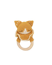 Patti Oslo Chloe the Cat Teething Ring | with bell Teething Rings & Rattles & Baby Gym Toys