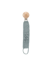 Patti Oslo Pacifier Clip Organic Cotton | baby blue Pacifier Clips