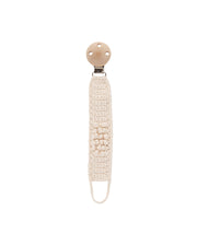 Patti Oslo Pacifier Clip Organic Cotton | cream Pacifier Clips
