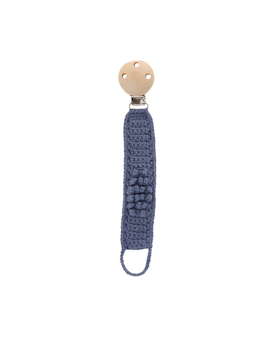 Patti Oslo Pacifier Clip Organic Cotton | indigo Pacifier Clips