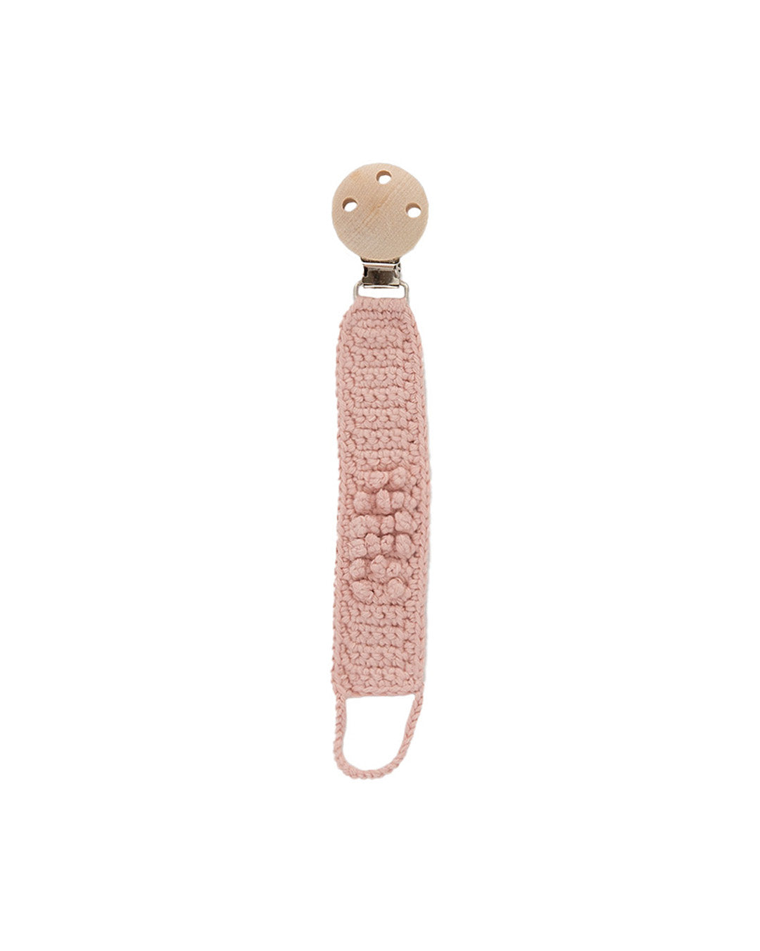 Patti Oslo Pacifier Clip Organic Cotton | rosa Pacifier Clips