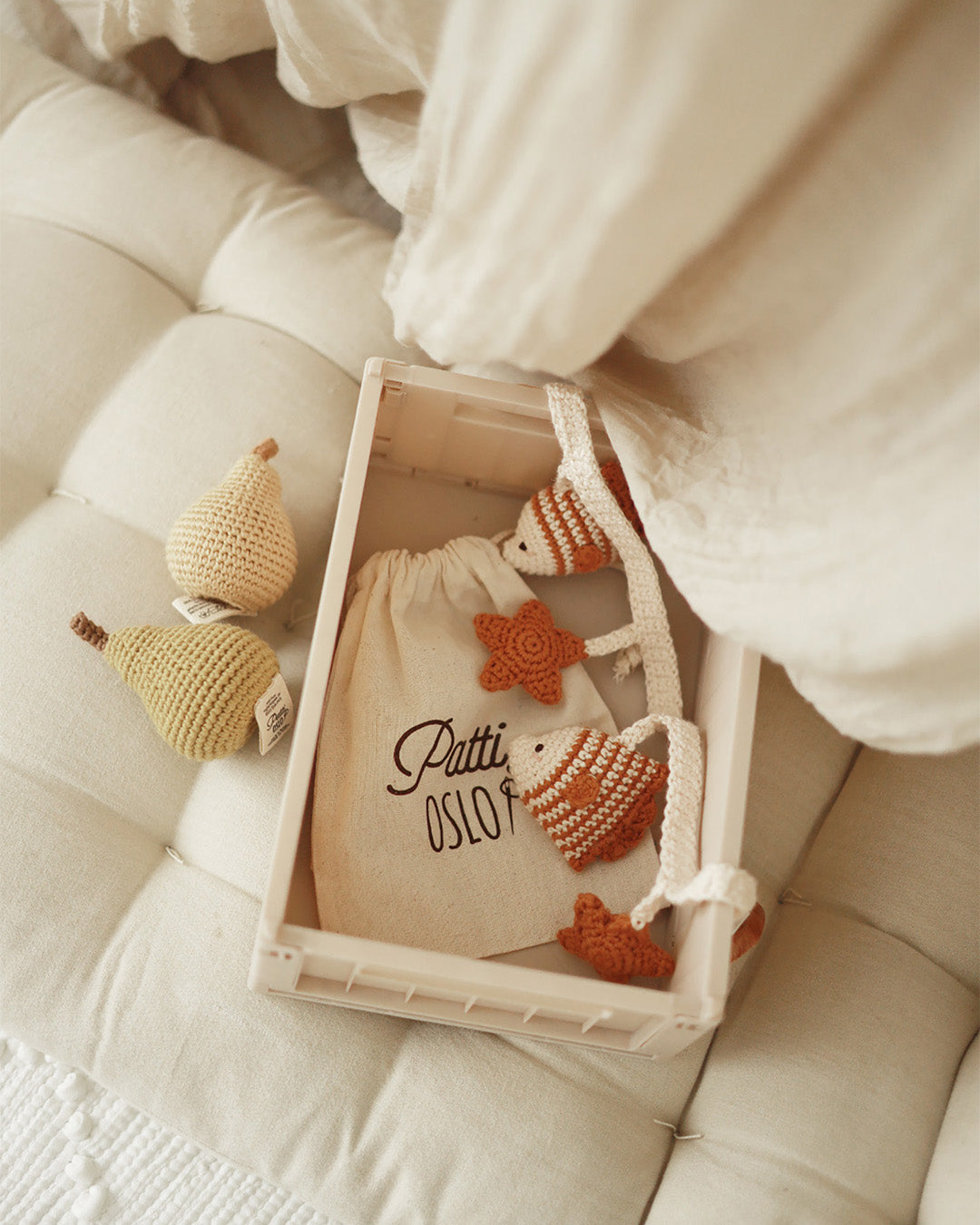 Patti Oslo Pear Rattle | with bell Teething Rings & Rattles & Baby Gym Toys