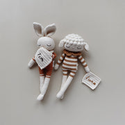Patti Oslo Personalised Personalised Bunny | terracotta Organic Soft Toys