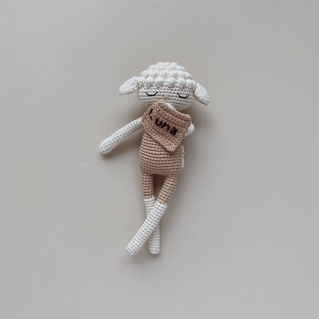 Patti Oslo Personalised Personalised Lamb I swimsuit beige Organic Soft Toys