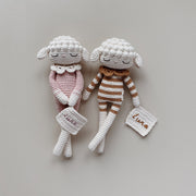 Patti Oslo Personalised Personalised Lea Lamb I caramel Organic Soft Toys