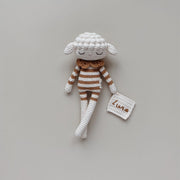 Patti Oslo Personalised Personalised Lea Lamb I caramel Organic Soft Toys