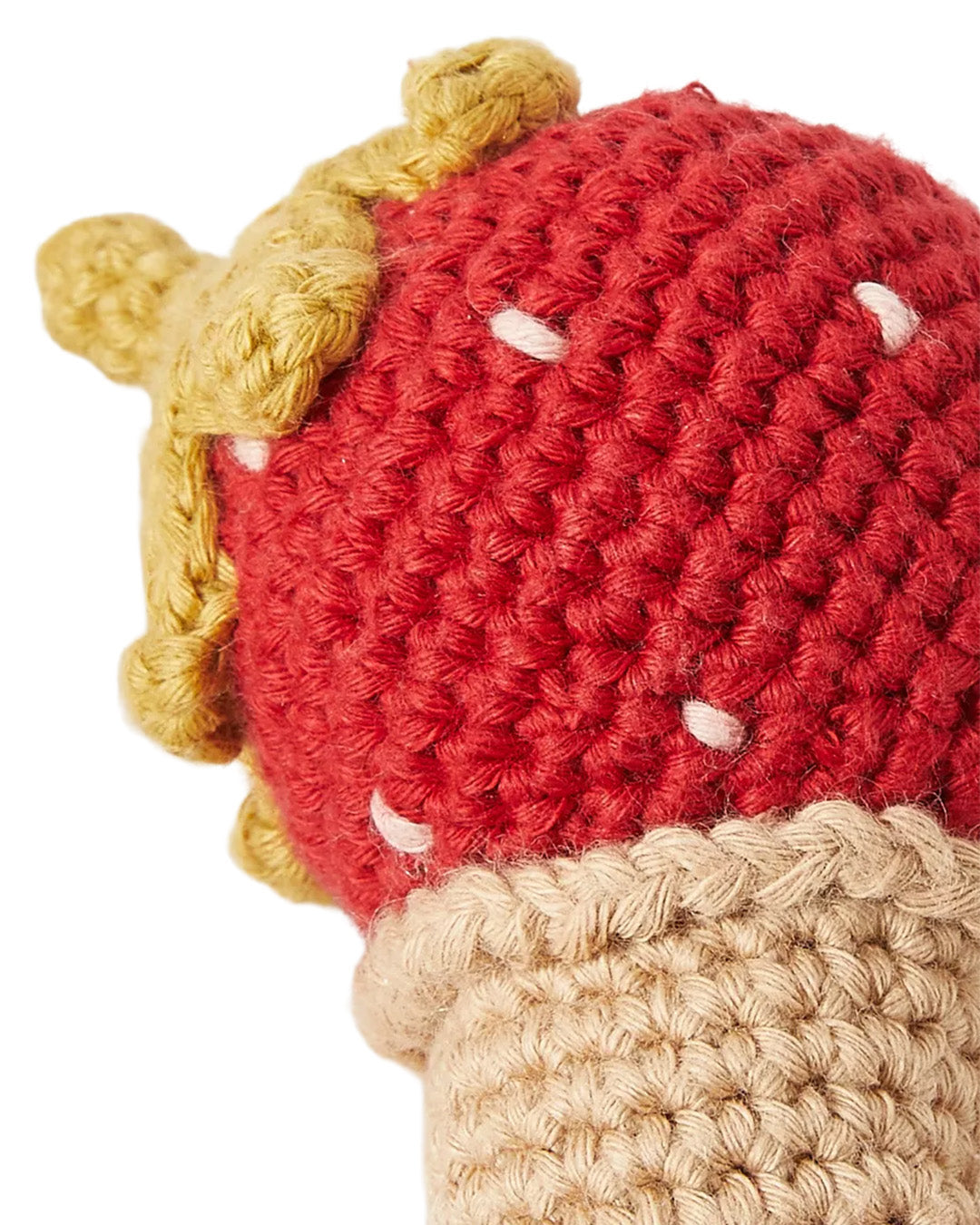 Patti Oslo Strawberry Ice Cream Rattle Teething Rings & Rattles & Baby Gym Toys