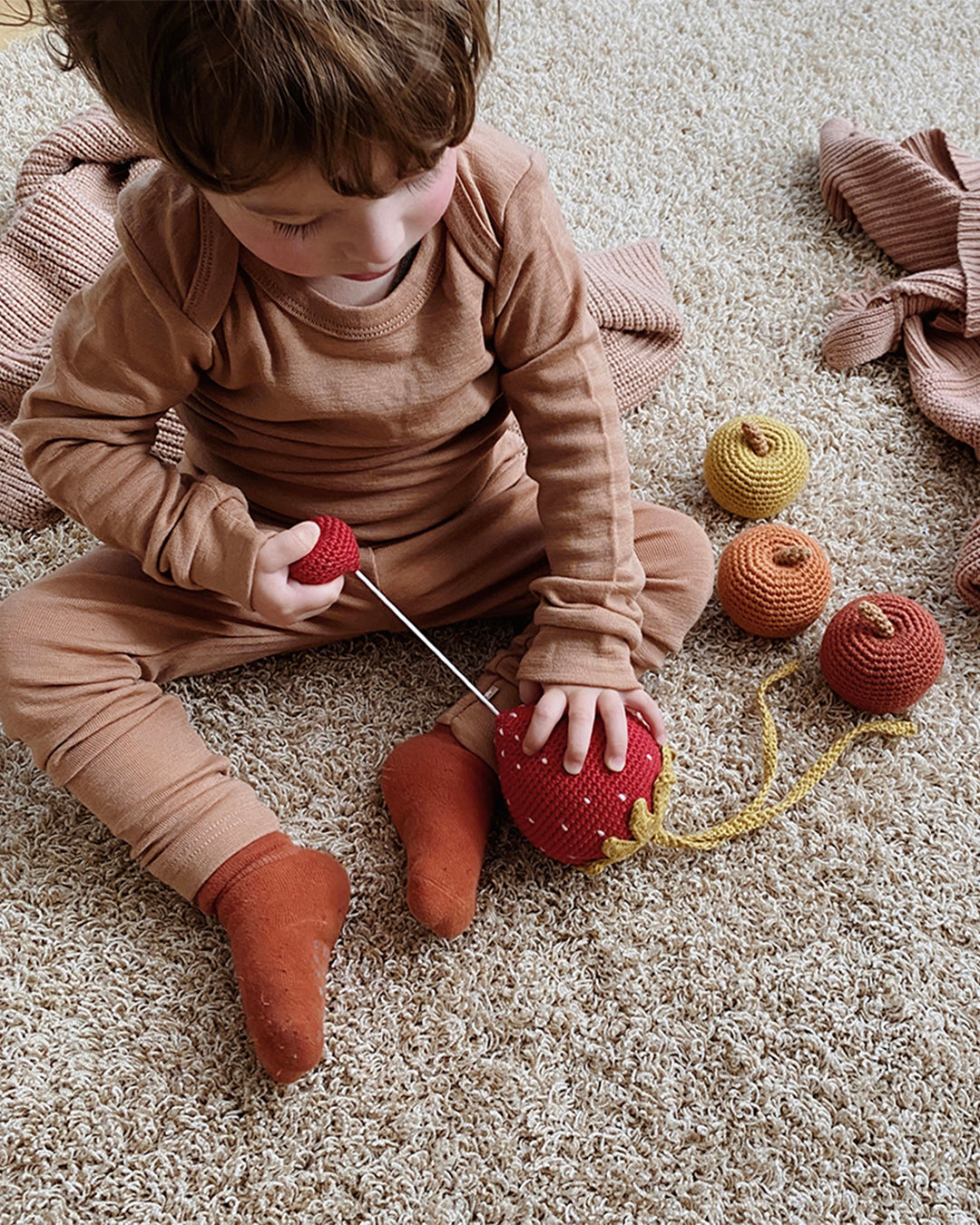 Patti Oslo Strawberry Music Mobile | red Music Mobiles & Pram Chains