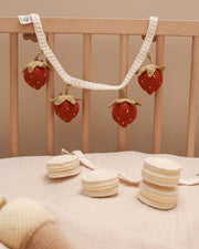 Patti Oslo Strawberry Pram Chain | with bell Music Mobiles & Pram Chains