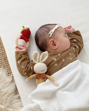 Patti Oslo Strawberry Teething Ring | with bell Teething Rings & Rattles & Baby Gym Toys