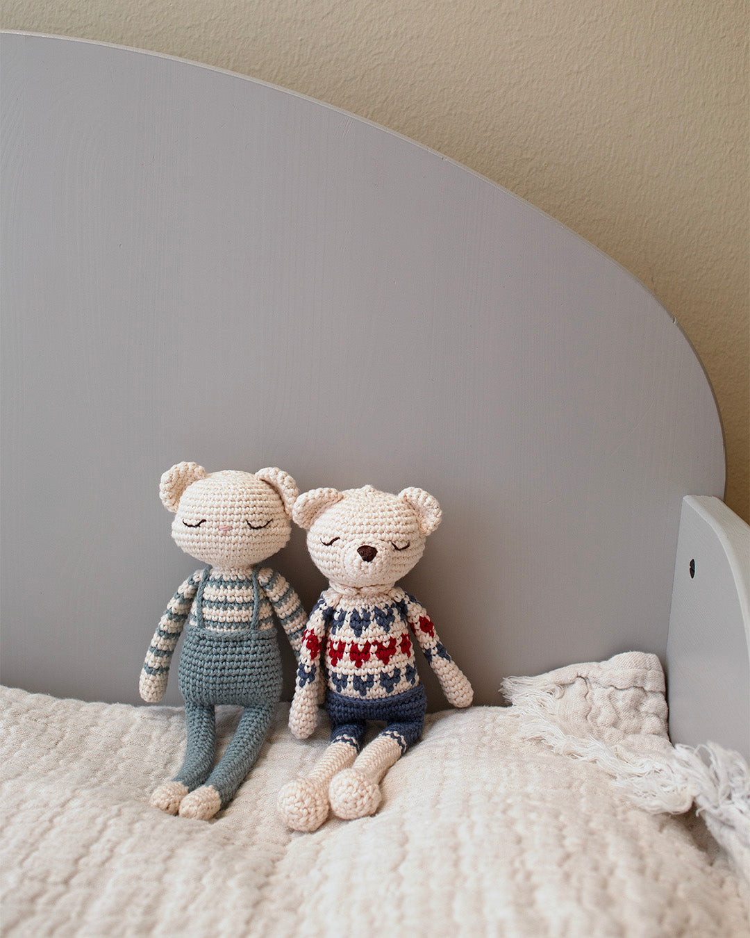 Patti Oslo Teddy | blue Organic Soft Toys