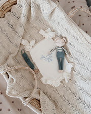 Patti Oslo Teddy | blue Organic Soft Toys