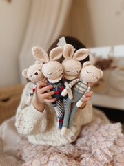 Patti Oslo Teddy | blue Organic Soft Toys