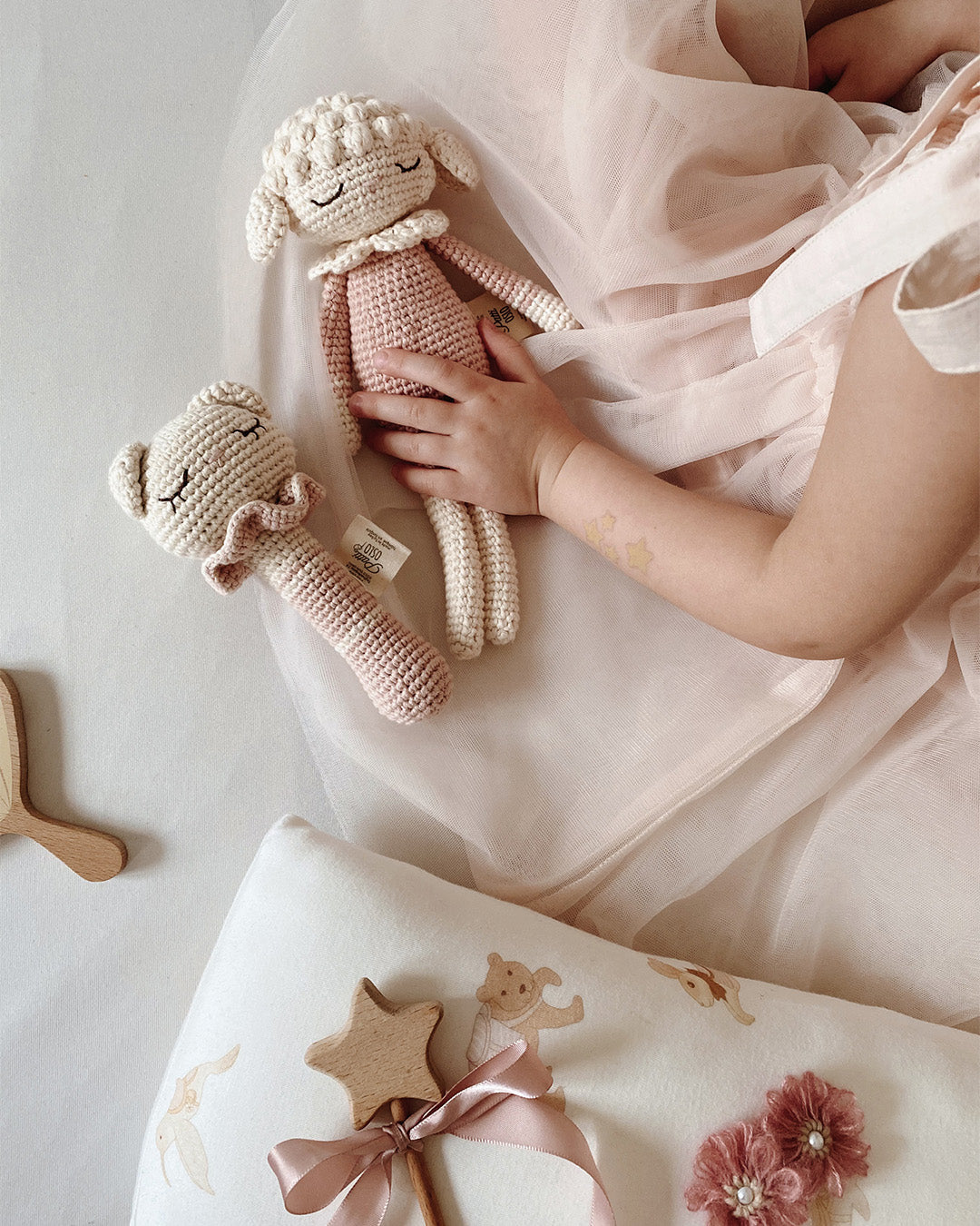 Patti Oslo Tiffani the Teddy Rattle | with bell Teething Rings & Rattles & Baby Gym Toys