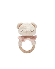 Patti Oslo Tiffani the Teddy Teething Ring | with bell Teething Rings & Rattles & Baby Gym Toys