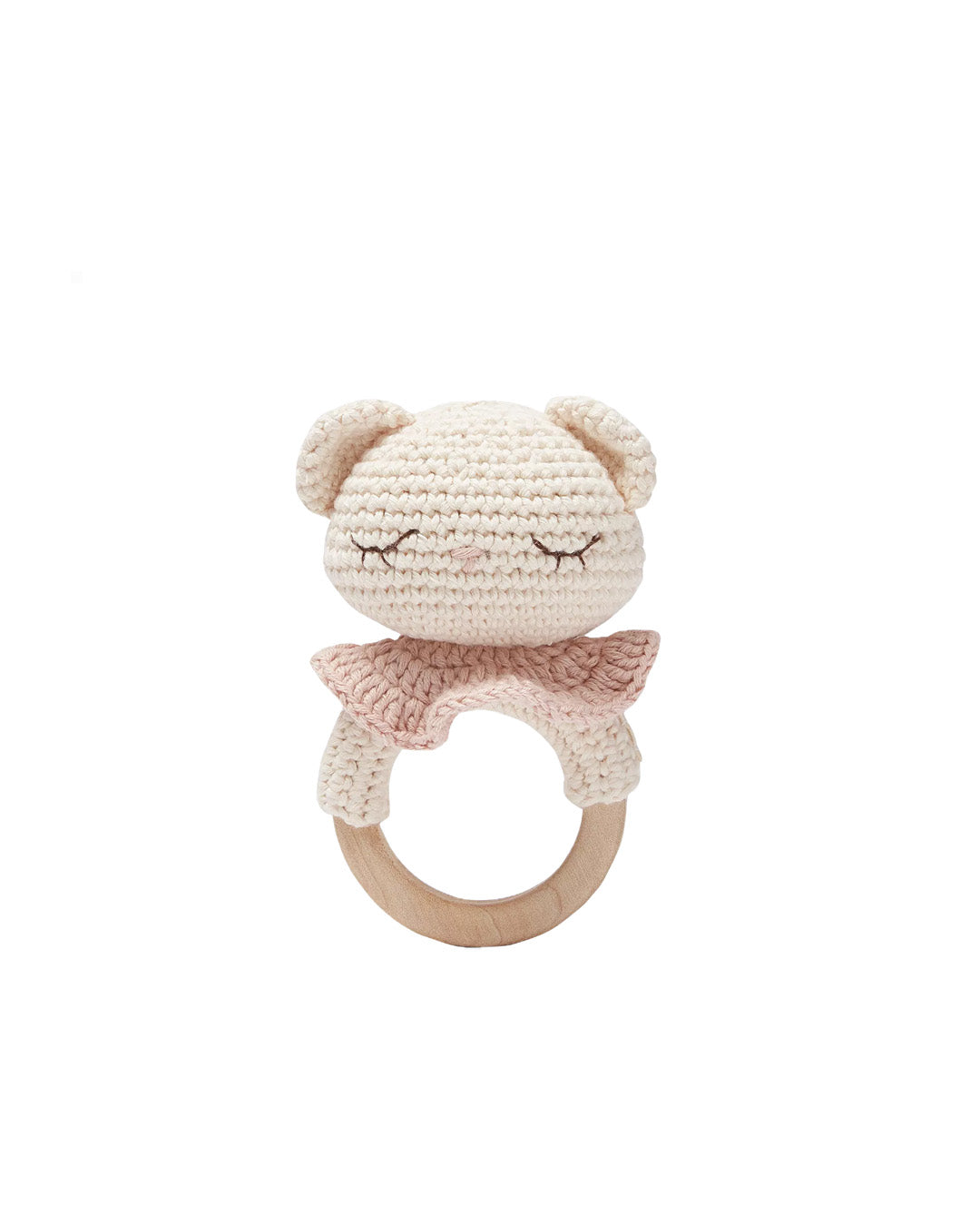 Patti Oslo Tiffani the Teddy Teething Ring | with bell Teething Rings & Rattles & Baby Gym Toys