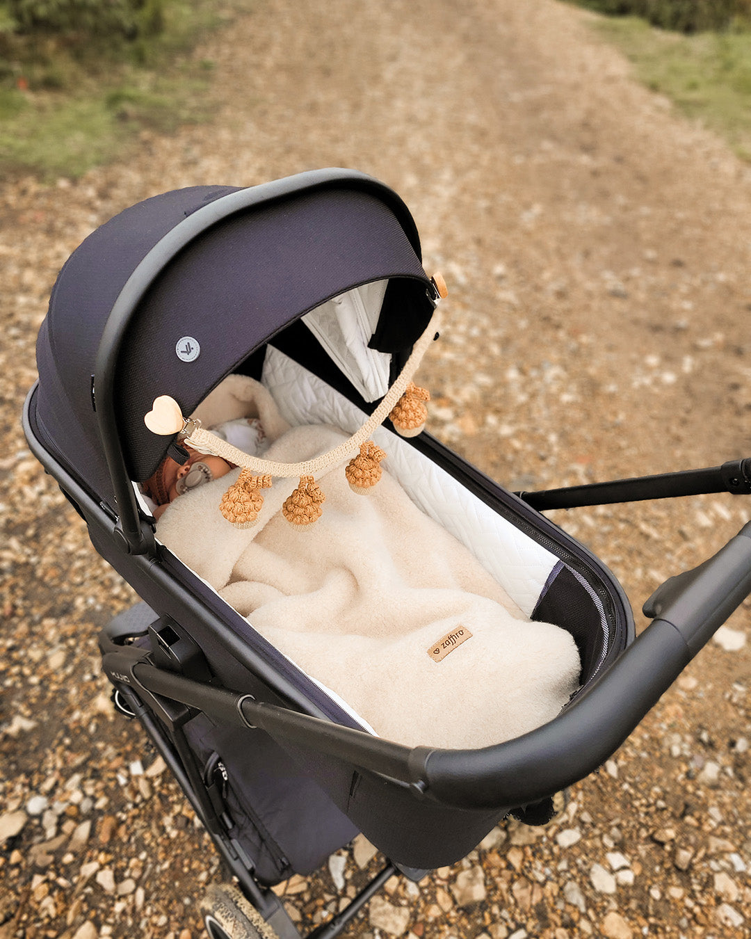 Patti Oslo Acorn Pram Chain | caramel Music Mobiles & Pram Chains