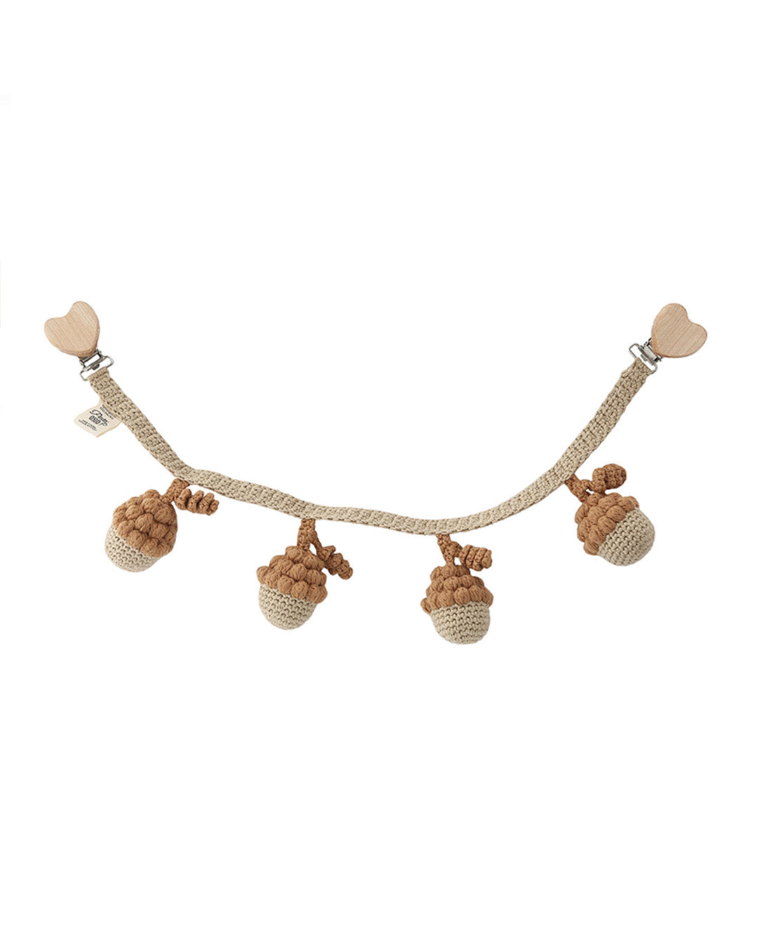 Patti Oslo Acorn Pram Chain | caramel Music Mobiles & Pram Chains
