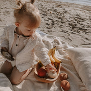 Patti Oslo Apple Rattle | brownish Teething Rings & Rattles & Baby Gym Toys