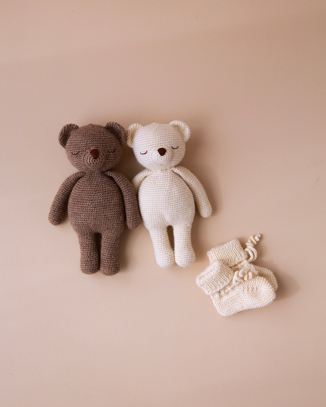 Patti Oslo Bear | Wool – cocoa Organic Soft Toys