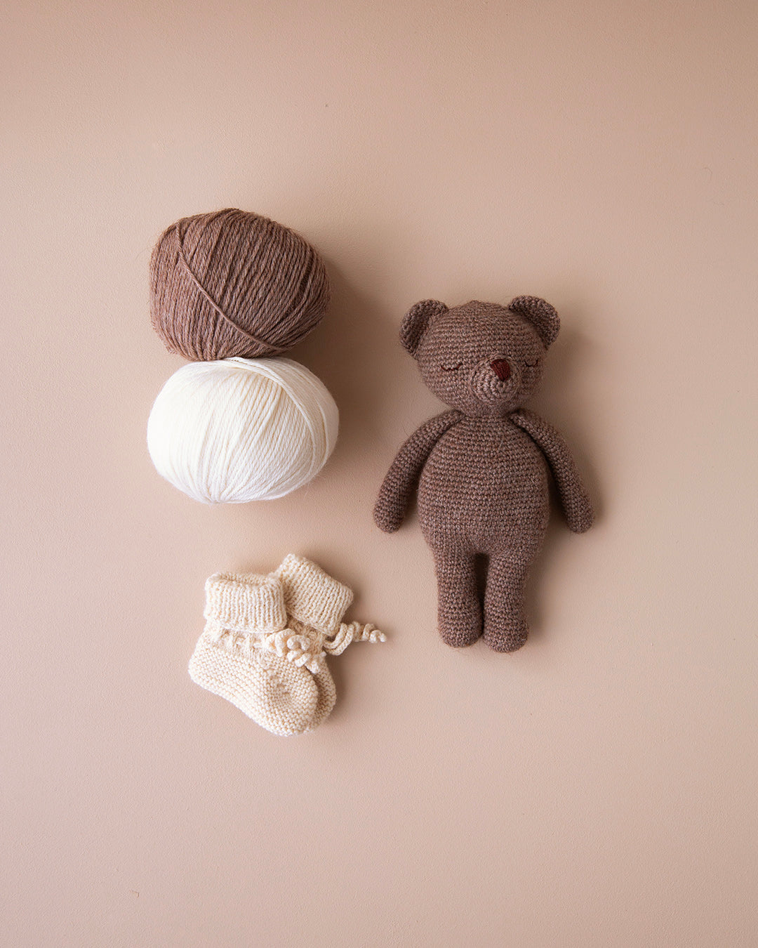 Patti Oslo Bear | Wool – cocoa Organic Soft Toys