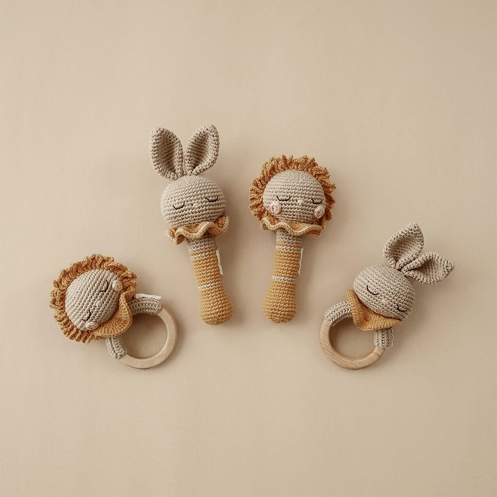 Patti Oslo Beti the Bunny Rattle | with bell Teething Rings & Rattles & Baby Gym Toys