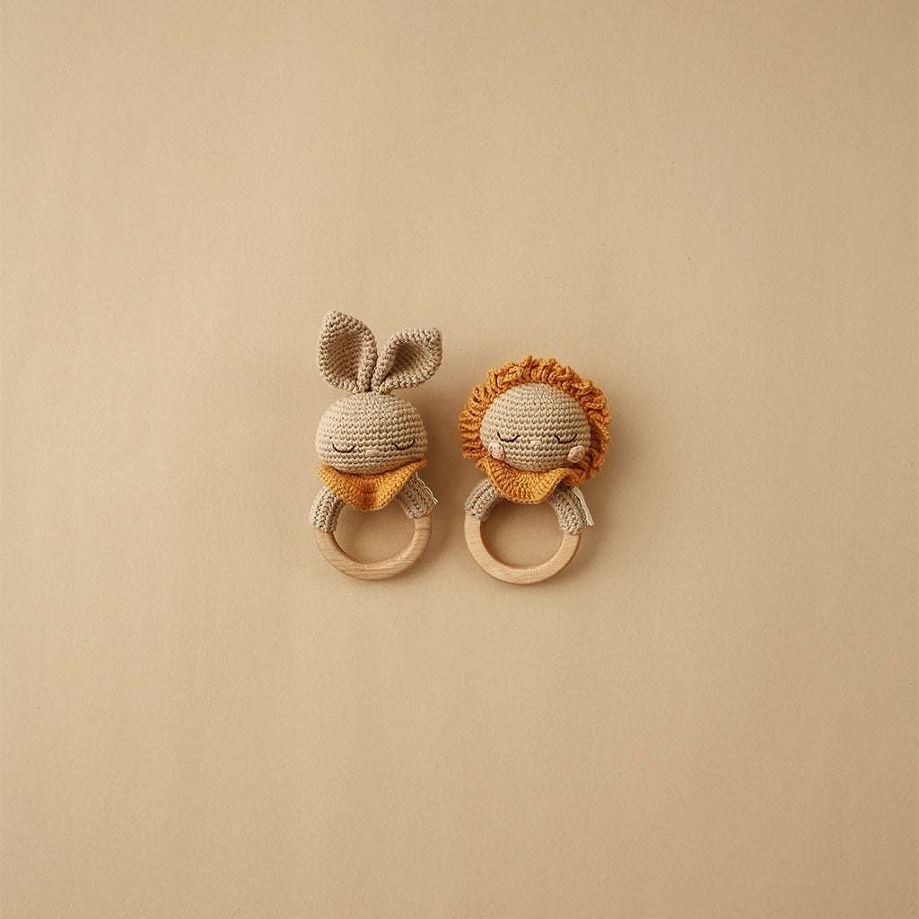 Patti Oslo Beti the Bunny Teething Ring | with bell Teething Rings & Rattles & Baby Gym Toys