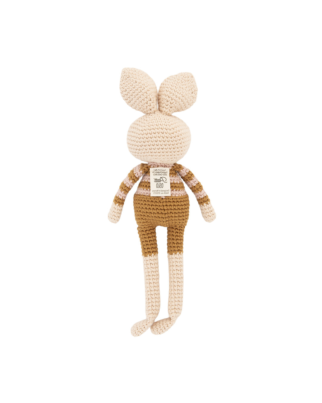 Patti Oslo Birgitte Bunny | pink striped sweater Organic Soft Toys