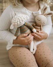 Patti Oslo Birgitte Bunny | pink striped sweater Organic Soft Toys