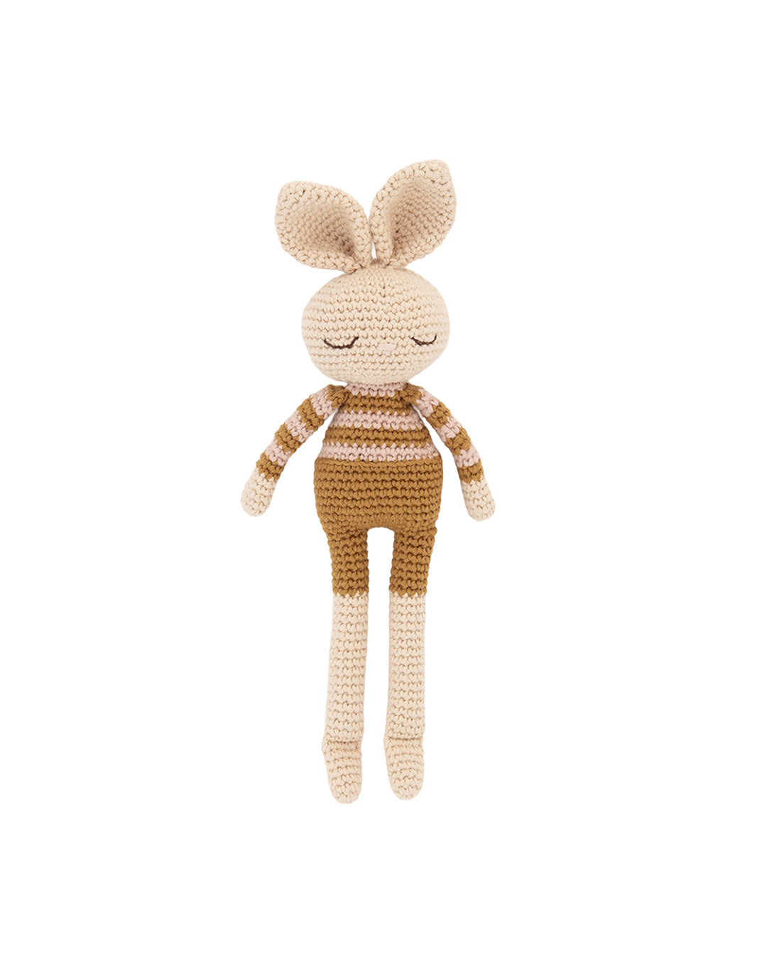 Patti Oslo Birgitte Bunny | pink striped sweater Organic Soft Toys