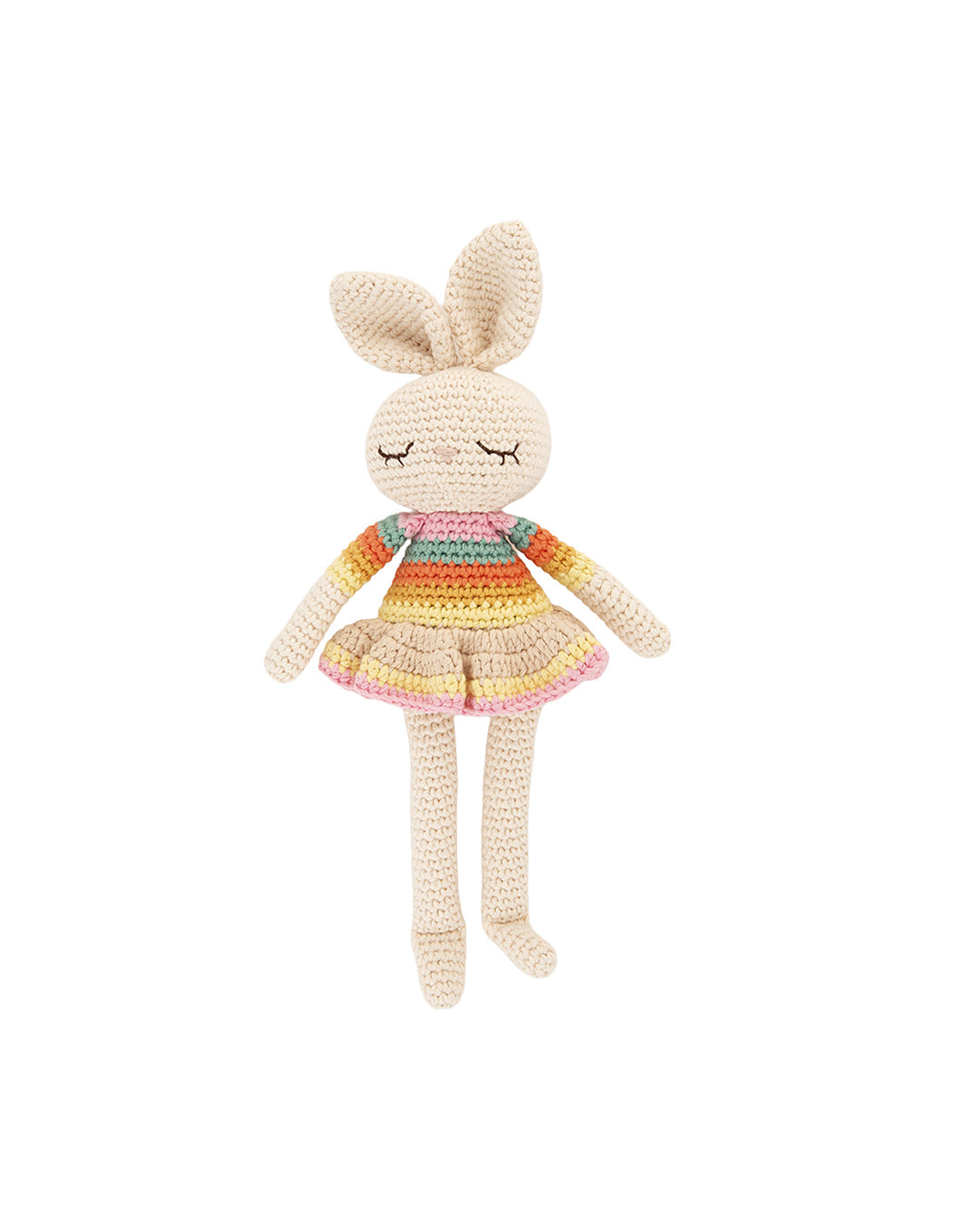 Patti Oslo Bonnie Ballerina Bunny Soft Toy - Pink Rainbow | Patti Oslo x the Bonniemob