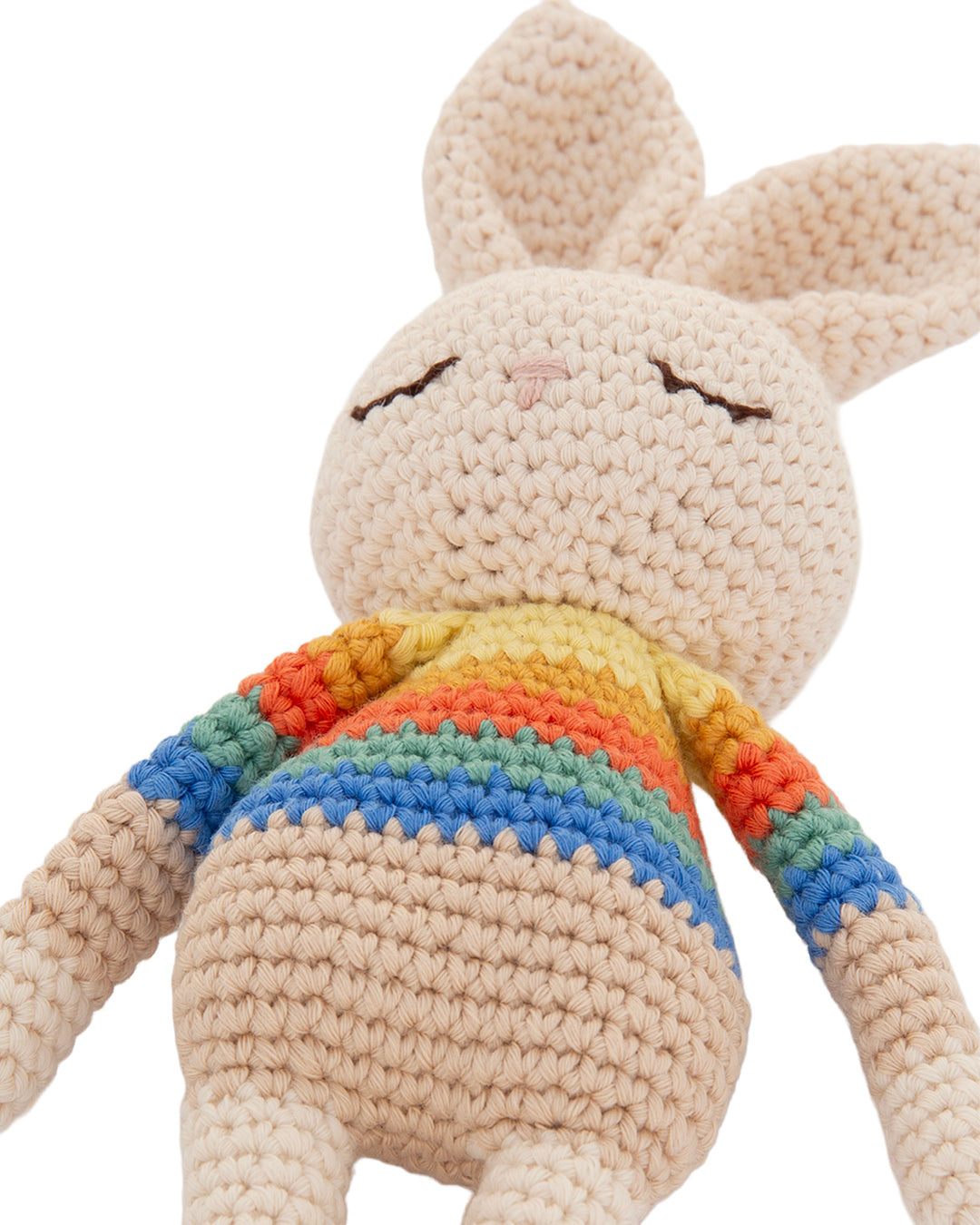 Patti Oslo Bonnie Bunny Soft Toy - Rainbow Stripe | Patti Oslo x the Bonniemob