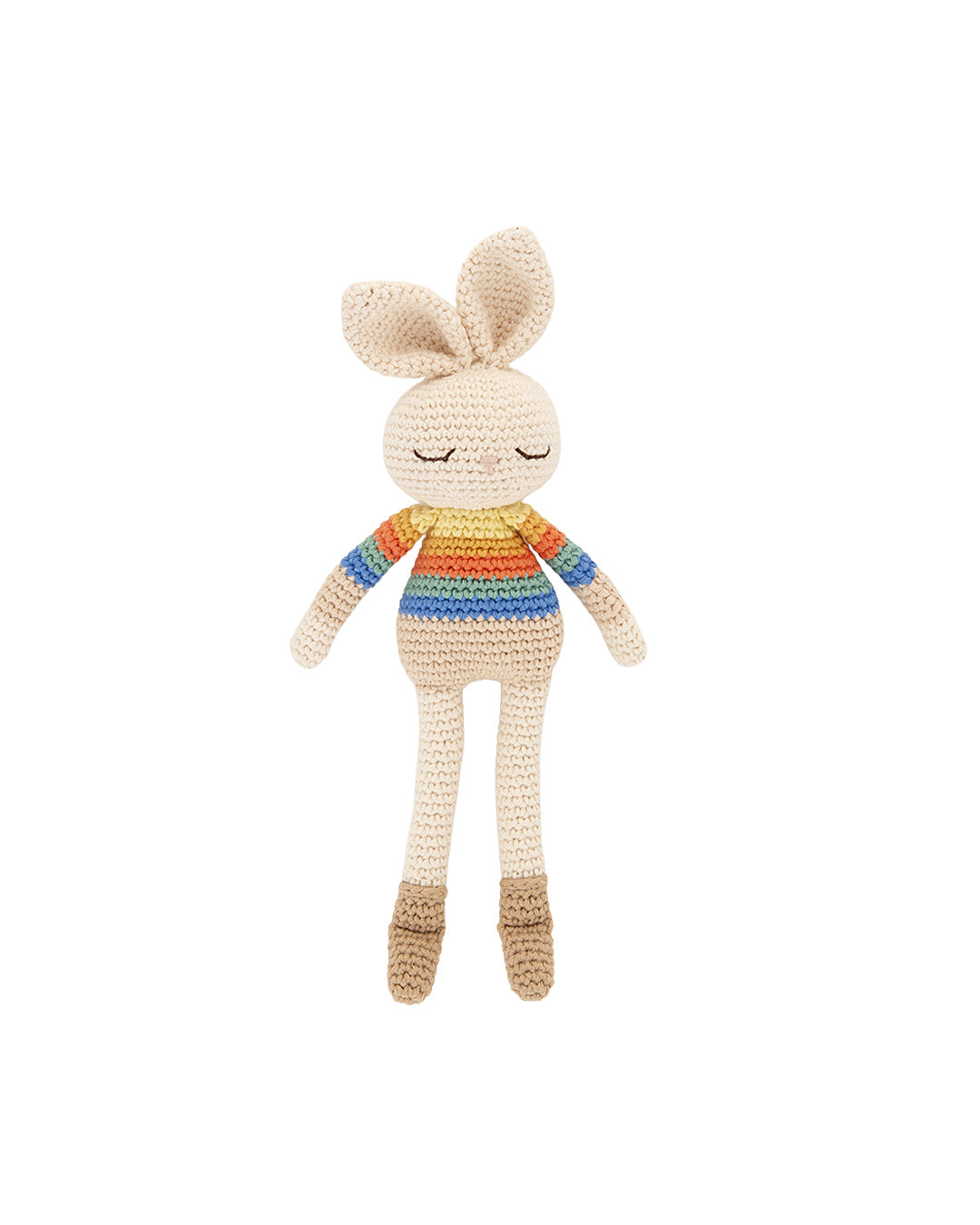 Patti Oslo Bonnie Bunny Soft Toy - Rainbow Stripe | Patti Oslo x the Bonniemob