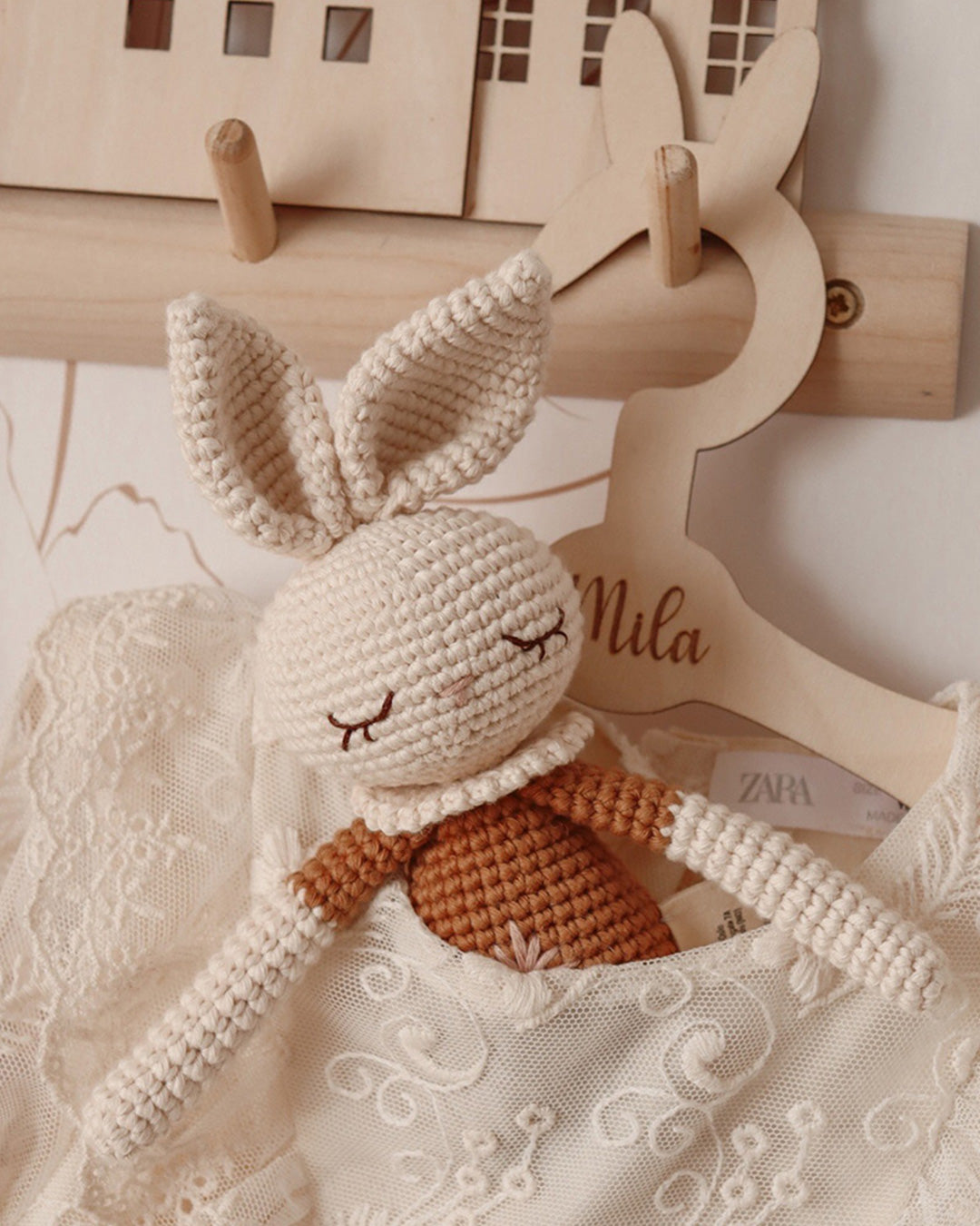Patti Oslo Bonnie Bunny | rosa flower tights Organic Soft Toys