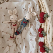 Patti Oslo Britney Bunny Cherry Blossom I indigo blue Organic Soft Toys
