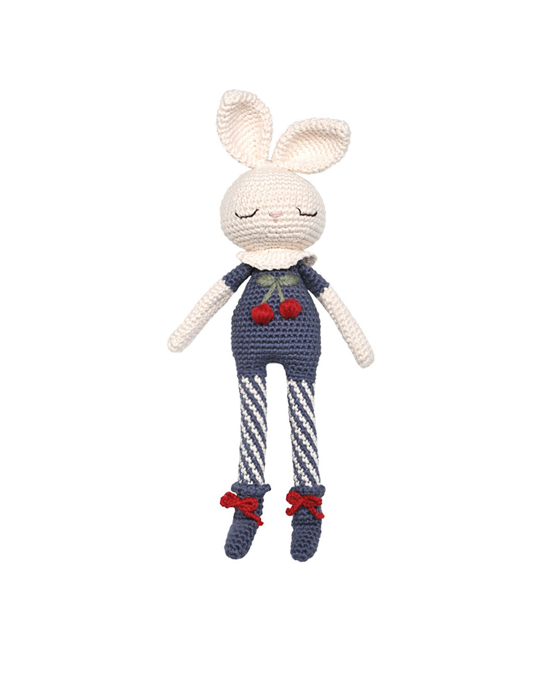 Patti Oslo Britney Bunny Cherry Blossom I indigo blue Organic Soft Toys