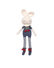 Patti Oslo Britney Bunny Cherry Blossom I indigo blue Organic Soft Toys