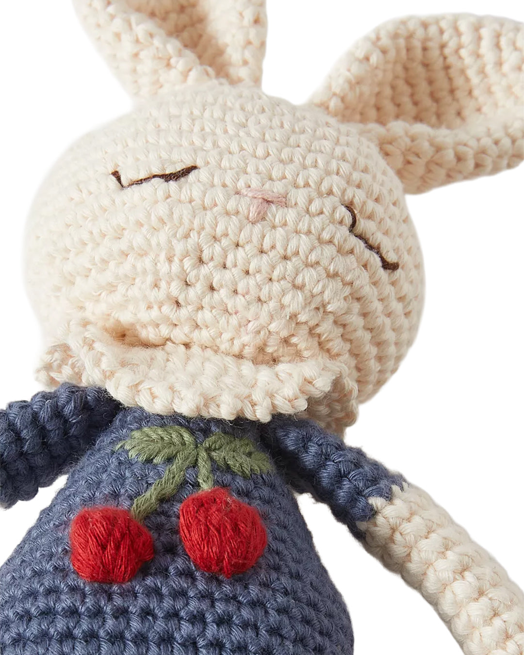 Patti Oslo Britney Bunny Cherry Blossom I indigo blue Organic Soft Toys