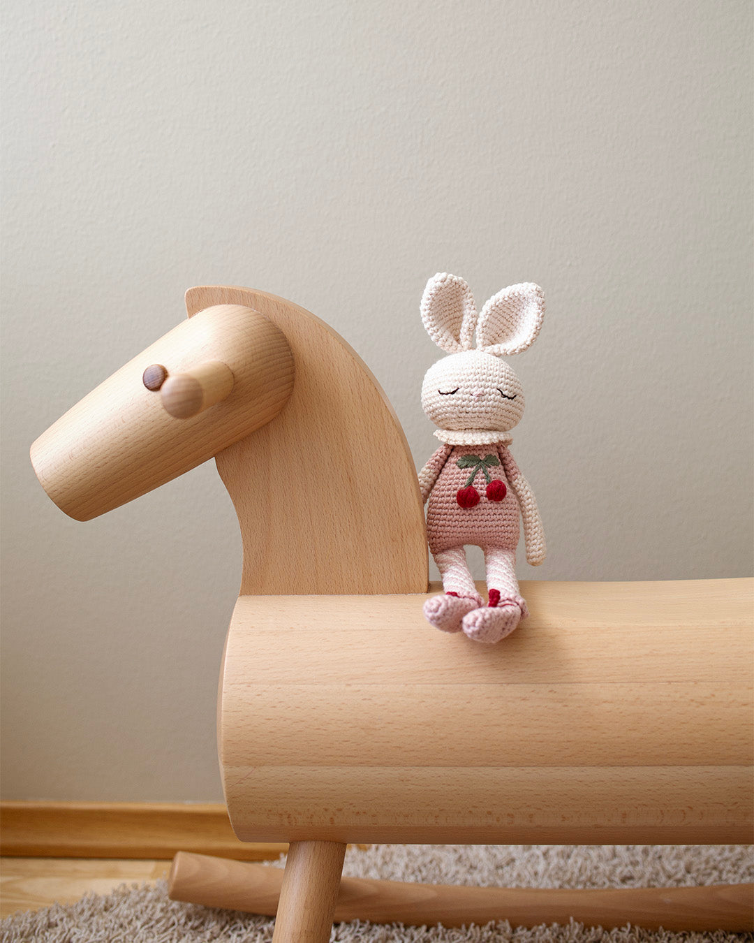 Patti Oslo Britney Bunny Cherry Blossom I pink Organic Soft Toys