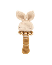 Patti Oslo Britney the Bunny Rattle I ecru Teething Rings & Rattles & Baby Gym Toys