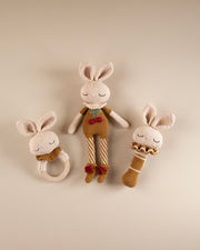 Patti Oslo Britney the Bunny Teething Ring I ecru Teething Rings & Rattles & Baby Gym Toys