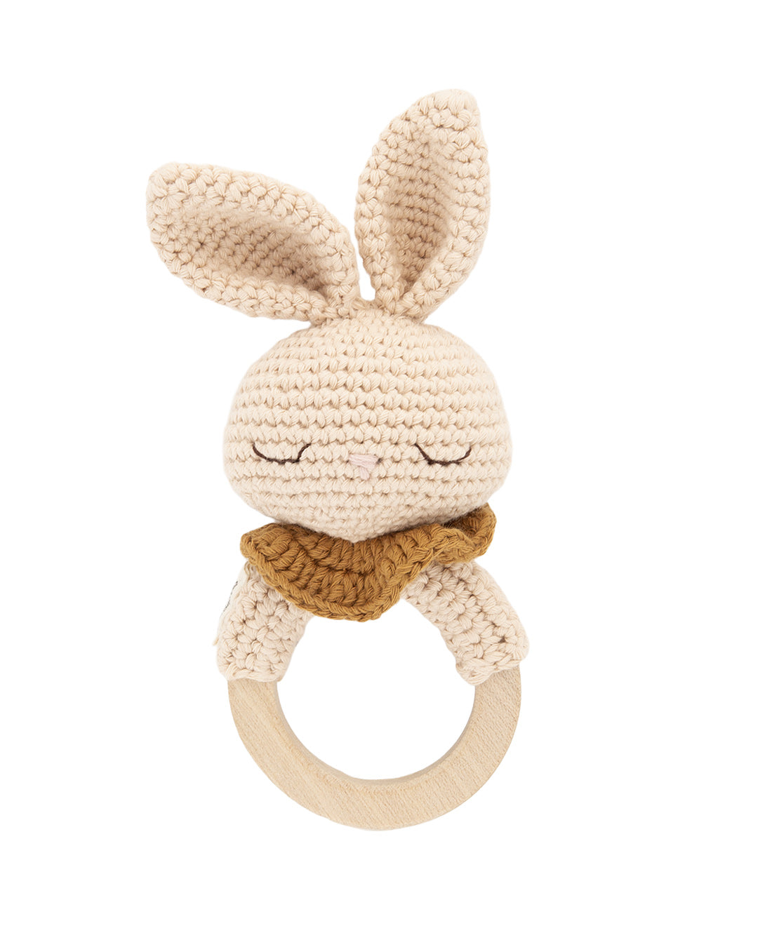 Patti Oslo Britney the Bunny Teething Ring I ecru Teething Rings & Rattles & Baby Gym Toys