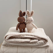 Patti Oslo Bunny Mini Collection I brown Organic Soft Toys