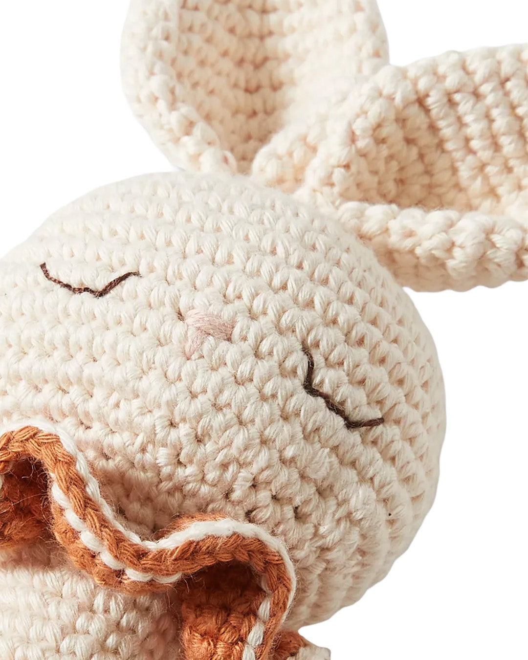 Patti Oslo Bunny Rattle | terracotta with bell Teething Rings & Rattles & Baby Gym Toys